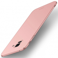 Mofi Shield etui plastikowe do Samsung Galaxy A8 Plus (2018) - różowo-złote