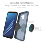 Dux Ducis S etui z teksturą szlifowaną do Samsung Galaxy A8 Plus (2018) - niebieskie