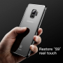 Baseus Glitter etu przezroczyste z ramką do Samsung Galaxy S9 - czarne
