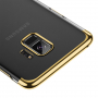Baseus Glitter etu przezroczyste z ramką do Samsung Galaxy S9 - złote