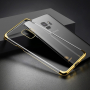 Baseus Glitter etu przezroczyste z ramką do Samsung Galaxy S9 - złote