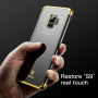 Baseus Glitter etu przezroczyste z ramką do Samsung Galaxy S9 - złote