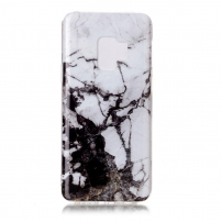 Etui plastikowe marmur do Samsung Galaxy S9 - czarno-białe