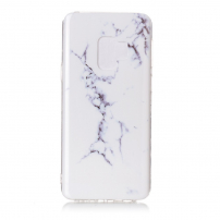 Etui plastikowe marmur do Samsung Galaxy S9 - białe