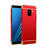 Mofi etui plastikowe do Samsung Galaxy A8 Plus (2018) - czerwone