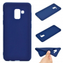 Etui silikonowe do Samsung Galaxy A8 (2018) - ciemnoniebieskie