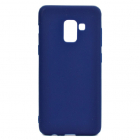 Etui silikonowe do Samsung Galaxy A8 (2018) - ciemnoniebieskie