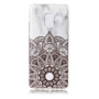 Etui plastikowe mandala do Samsung Galaxy A8 (2018) - białe