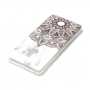 Etui plastikowe mandala do Samsung Galaxy A8 (2018) - białe