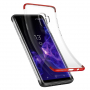 Baseus Armor etui plastikowe przezroczyste do Samsung Galaxy S9 - czerwone