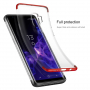 Baseus Armor etui plastikowe przezroczyste do Samsung Galaxy S9 - czerwone