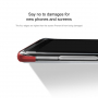 Baseus Armor etui plastikowe przezroczyste do Samsung Galaxy S9 - czerwone