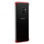 Baseus Armor etui plastikowe przezroczyste do Samsung Galaxy S9 - czerwone