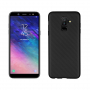 Etui plastikowe z teksturą karbonu Samsung Galaxy A6 Plus (2018) - czarne