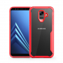 Odporne na wstrząsy etui przezroczyste do Samsung Galaxy A6 (2018) - czerwone