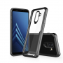Odporne na wstrząsy etui przezroczyste do Samsung Galaxy A6 Plus (2018) - czarne