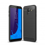 Etui plastikowe z teksturą szlifowaną do Samsung Galaxy J6 (2018) - czarne