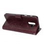 Pokrowiec flip z odciskiem mandali do Samsung Galaxy A6 Plus (2018) - bordowy