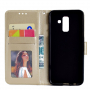 Pokrowiec flip z odciskiem mandali do Samsung Galaxy A6 Plus (2018) - złoty