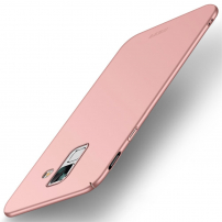 Mofi etui plastikowe do Samsung Galaxy A6 (2018) - różowo-złote