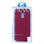 X-Level etui plastikowe matowe do Samsung Galaxy A6 Plus (2018) - bordowe