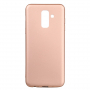 X-Level etui plastikowe matowe do Samsung Galaxy A6 Plus (2018) - złote