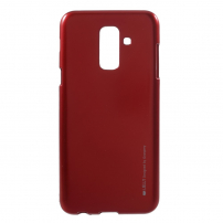 Goospery Jelly etui plastikowe do Samsung Galaxy A6 Plus (2018) - czerwone