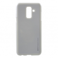 Goospery Jelly etui plastikowe do Samsung Galaxy A6 Plus (2018) - srebrne