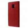 Goospery Blue Moon pokrowiec flip do Samsung Galaxy A6 (2018) - czerwony