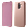 Etui lustrzane metalizowane do Samsung Galaxy A6 Plus (2018) - różowo-złote