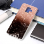 Etui plastikowe marmur do Samsung Galaxy A6 (2018) - brązowo-czarne