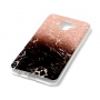 Etui plastikowe marmur do Samsung Galaxy A6 (2018) - brązowo-czarne