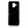 Etui plastikowe marmur do Samsung Galaxy A6 (2018) - czarne