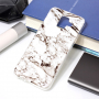 Etui plastikowe marmur do Samsung Galaxy A6 (2018) - białe