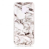 Etui plastikowe marmur do Samsung Galaxy A6 (2018) - białe
