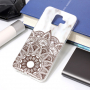 Etui plastikowe mandala do Samsung Galaxy A6 (2018) - białe