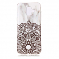 Etui plastikowe mandala do Samsung Galaxy A6 (2018) - białe