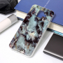 Etui plastikowe marmur do Samsung Galaxy A6 (2018) - fioletowe