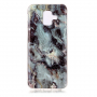 Etui plastikowe marmur do Samsung Galaxy A6 (2018) - fioletowe