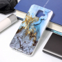 Etui plastikowe marmur do Samsung Galaxy A6 (2018) - niebieskie