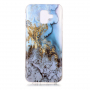 Etui plastikowe marmur do Samsung Galaxy A6 (2018) - niebieskie
