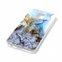 Etui plastikowe marmur do Samsung Galaxy A6 (2018) - niebieskie