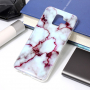 Etui plastikowe marmur do Samsung Galaxy A6 (2018) - czerwone