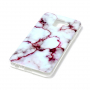 Etui plastikowe marmur do Samsung Galaxy A6 (2018) - czerwone
