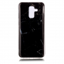 Etui plastikowe marmur do Samsung Galaxy A6 Plus (2018) - czarne