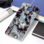 Etui plastikowe marmur do Samsung Galaxy A6 Plus (2018) - fioletowe