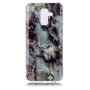 Etui plastikowe marmur do Samsung Galaxy A6 Plus (2018) - fioletowe