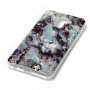 Etui plastikowe marmur do Samsung Galaxy A6 Plus (2018) - fioletowe