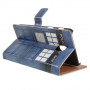 Pokrowiec flip TARDIS do Samsung Galaxy J3 (2018) - niebieski