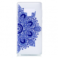 Etui plastikowe niebieska mandala do Samsung Galaxy Note 9 - przezroczyste